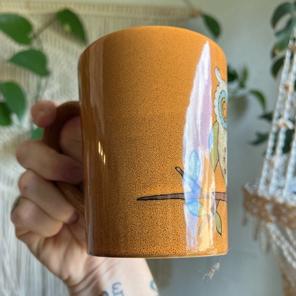 Vintage Home Essentials Owl Mug β Retro Boho Ceramic Coffee Cup - Picture 3 of 6